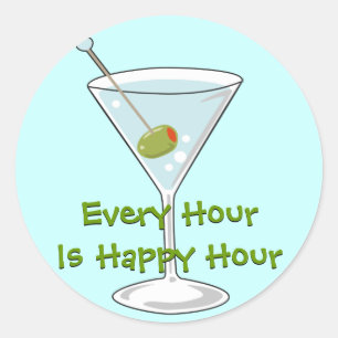 Adesivo Redondo Martini Sticker