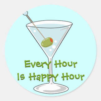 Adesivo Redondo Martini Sticker