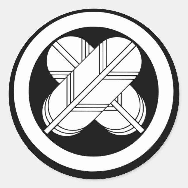 Adesivo Redondo Maru Chigai Takanoha Kamon (Frente)