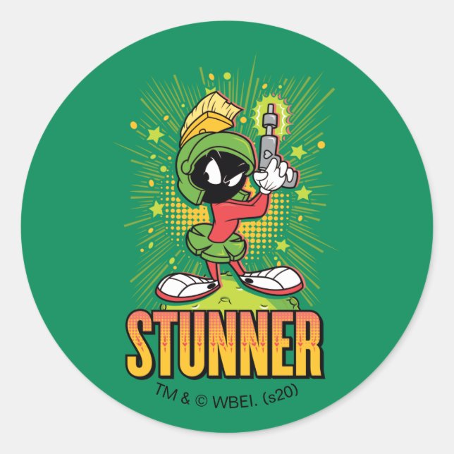 Adesivo Redondo MARVIN MARTIAN™ - Stunner (Frente)