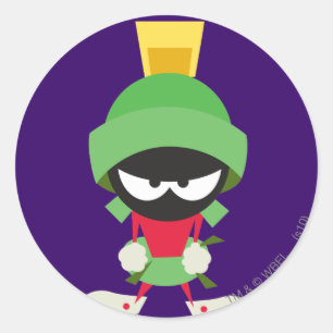 Adesivo Redondo MARVIN O MARCIANO™ Pronto para Atacar