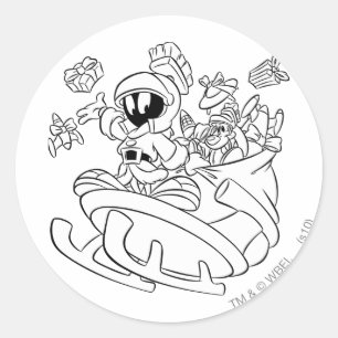 Adesivo Redondo MARVIN, O MARTIAN™, com Brinquedos