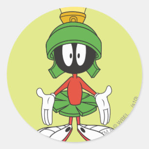Adesivo Redondo MARVIN, O MARTIAN™ Confuso