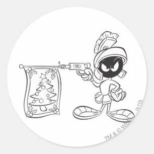 Adesivo Redondo MARVIN, Pop de Árvore de Natal MARTIAN™