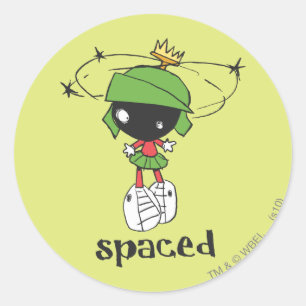 Adesivo Redondo MARVIN THE MARTIAN™ Espacial