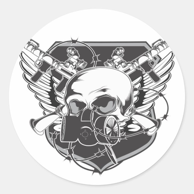 Adesivo Redondo máscara (Frente)