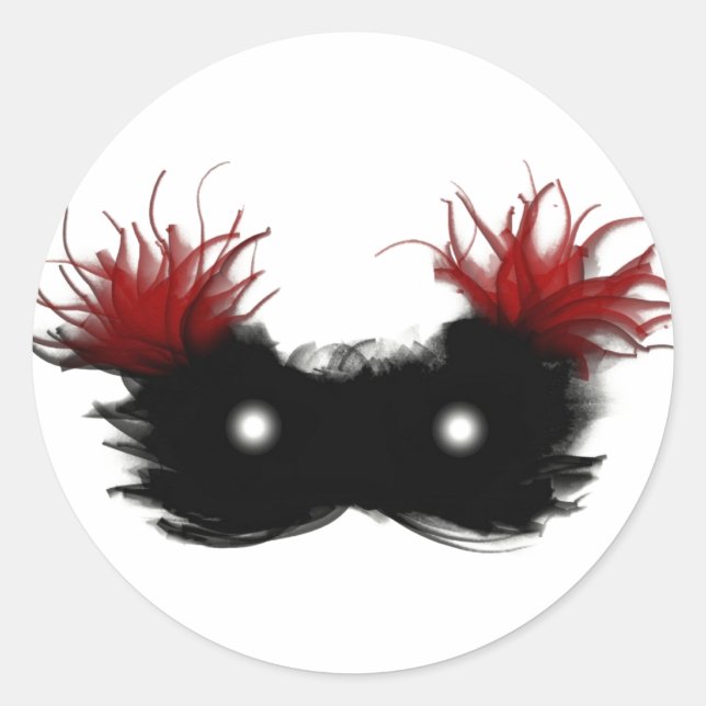 Adesivo Redondo Máscara do fantasma (Frente)