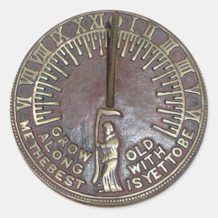 Adesivo Redondo máscara, relógio