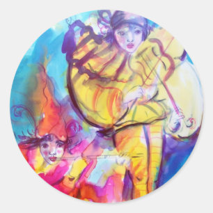 ADESIVO REDONDO MASCARADA VENETIANO/NOTURNA MUSICAL