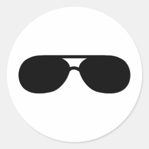 Adesivo Redondo máscaras dos óculos de sol do proxeneta