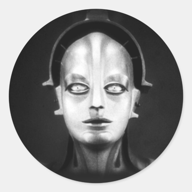 Adesivo Redondo Maschinenmensch de Fritz Lang (Frente)