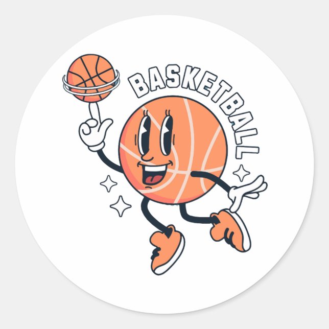 Adesivo Redondo mascot_basket_ball_sport (Frente)