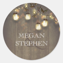 Mason Jar String Lights e Rustic Tree Branches