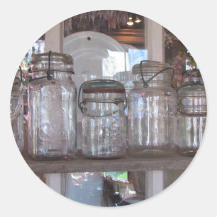 Adesivo Redondo Mason Jars Sticker