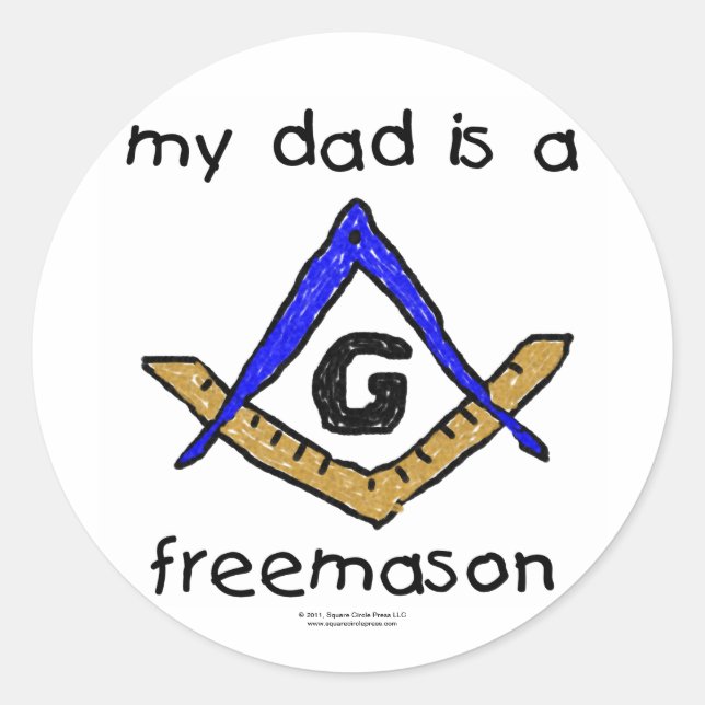 Adesivo Redondo Masonic Baby - (Frente)