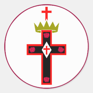 Adesivo Redondo Masonic Rosicrucian Society Sticker