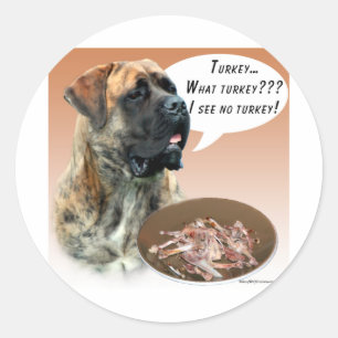 Adesivo Redondo Mastiff (brindle) Turquia