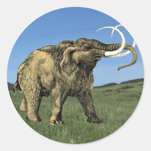 Adesivo Redondo Mastodon Sticker (Frente)