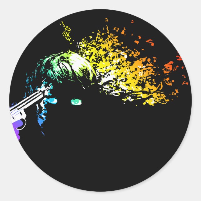 Adesivo Redondo matando-me suavemente (Frente)