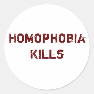 Adesivo Redondo Matares da homofobia