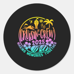 Adesivo Redondo Matchin de Férias da Família Cruisin' Crew 2025