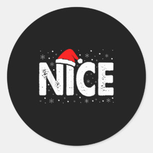 Adesivo Redondo Matching Co. Naughty Or Nice Natal - Uni-adulto
