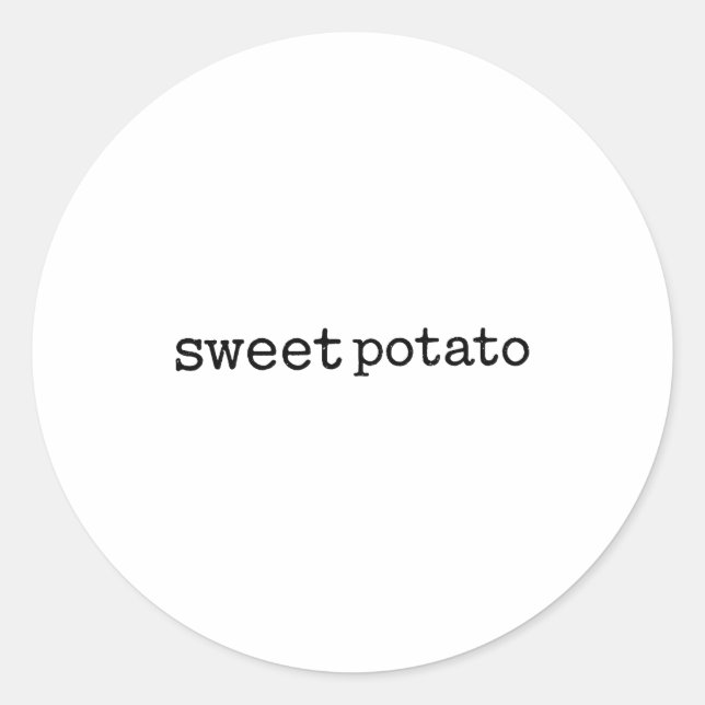 Adesivo Redondo Matching Funny Sweet Tato Kind Of Rude Tato  (Frente)