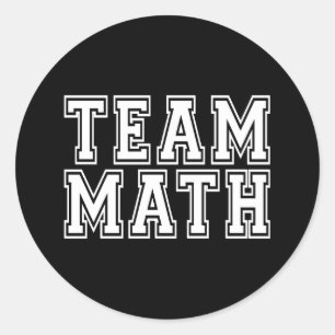 Adesivo Redondo Matemática da equipe