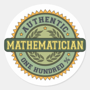 Adesivo Redondo Matemático Autêntico