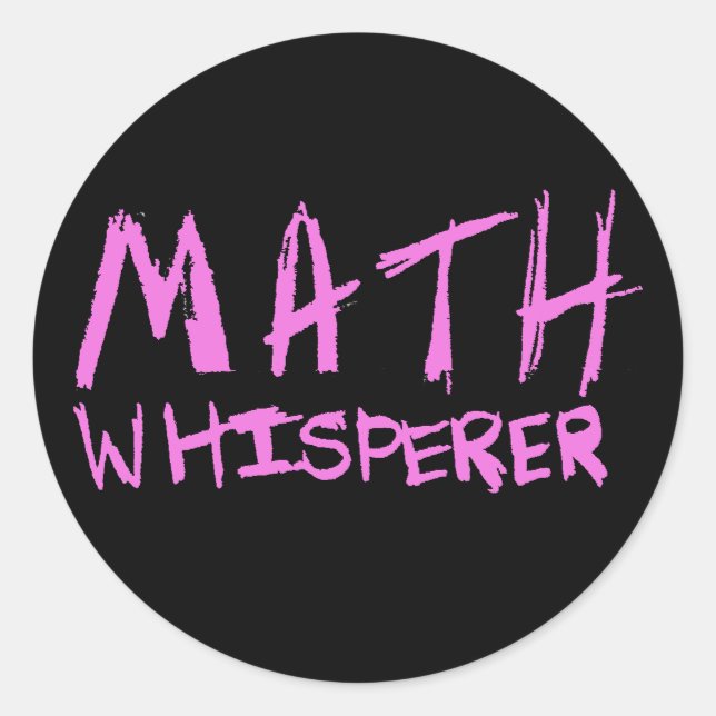 Adesivo Redondo Math Whisperer (Frente)