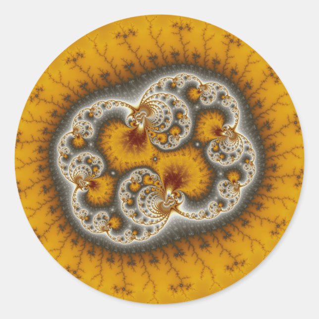 Adesivo Redondo Matilda19 - Arte fractal (Frente)
