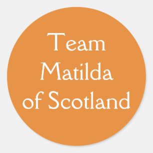 Adesivo Redondo Matilda da Escócia Rainha da Inglaterra