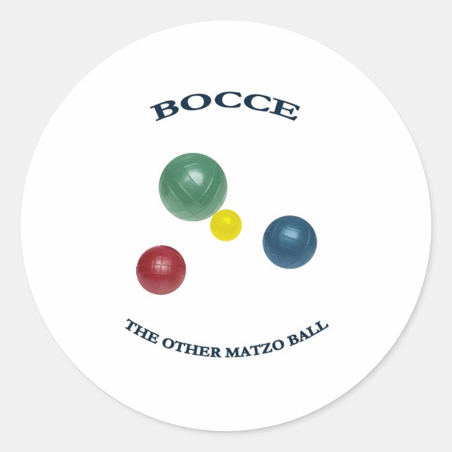 Adesivo Redondo Matzo Bocce Ball (Frente)