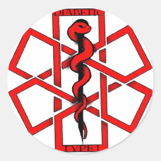 Adesivo Redondo Mau A$$ Diabético