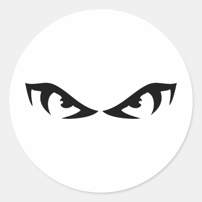 Adesivo Redondo mau olho (Frente)