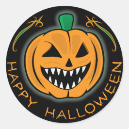 Adesivo Redondo Mau Pumpkin