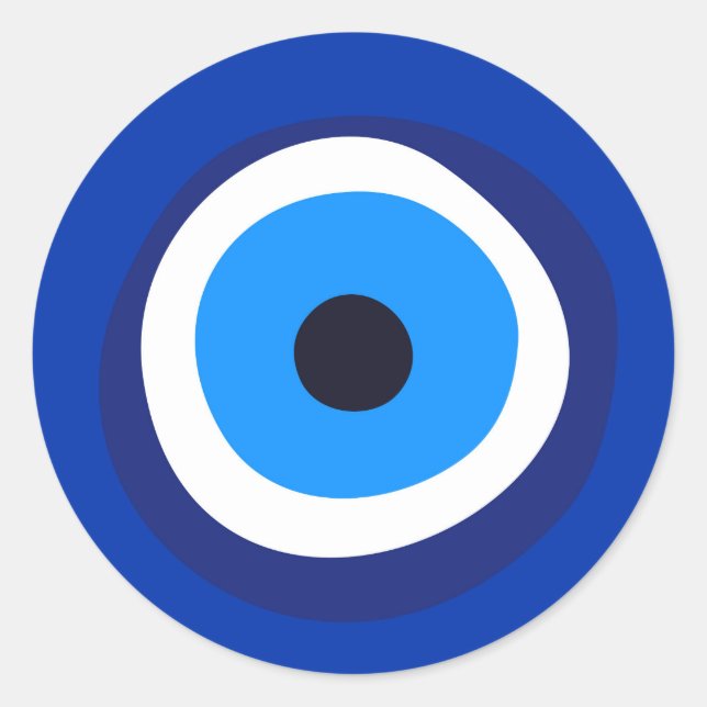 Adesivo Redondo mau, símbolo dos olhos, árabe-turco, talismã (Frente)