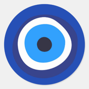 Adesivo Redondo mau, símbolo dos olhos, árabe-turco, talismã