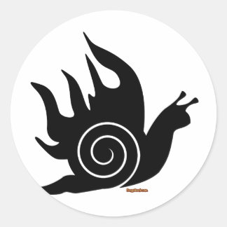 Adesivo Redondo Mau Snail