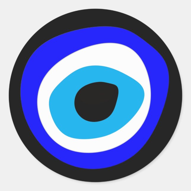 Adesivo Redondo Mau, Talisman & Arabic Amulet /Turco, Grego (Frente)