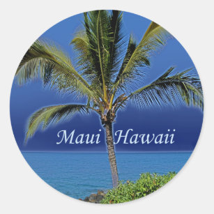Adesivo Redondo Maui Havaí