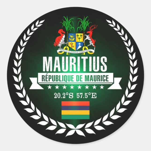 Adesivo Redondo Maurícia (Frente)