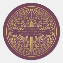 Mauve Royal Medieval Wedding