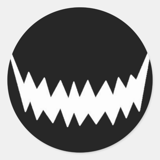 Adesivo Redondo Maw Mouth (Frente)