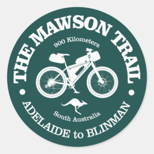 Adesivo Redondo Mawson Trail (ciclismo)
