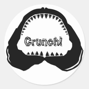 Adesivo Redondo Maxila do tubarão