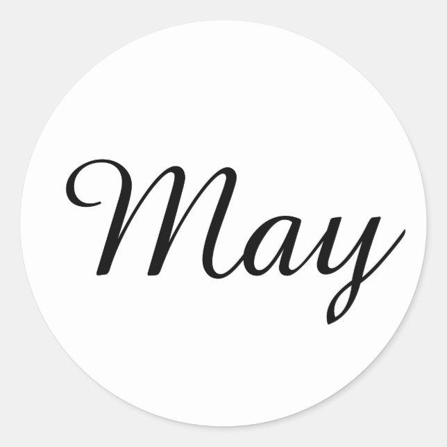 Adesivo Redondo May Amazone White Sticker by Janz (Frente)