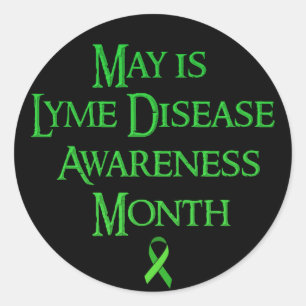 Adesivo Redondo May is Lyme Disease Awarness Monge Stickers