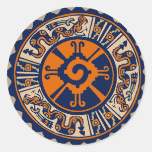 Adesivo Redondo Mayan Hunab Ku