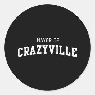 Adesivo Redondo Mayor de Crazyville